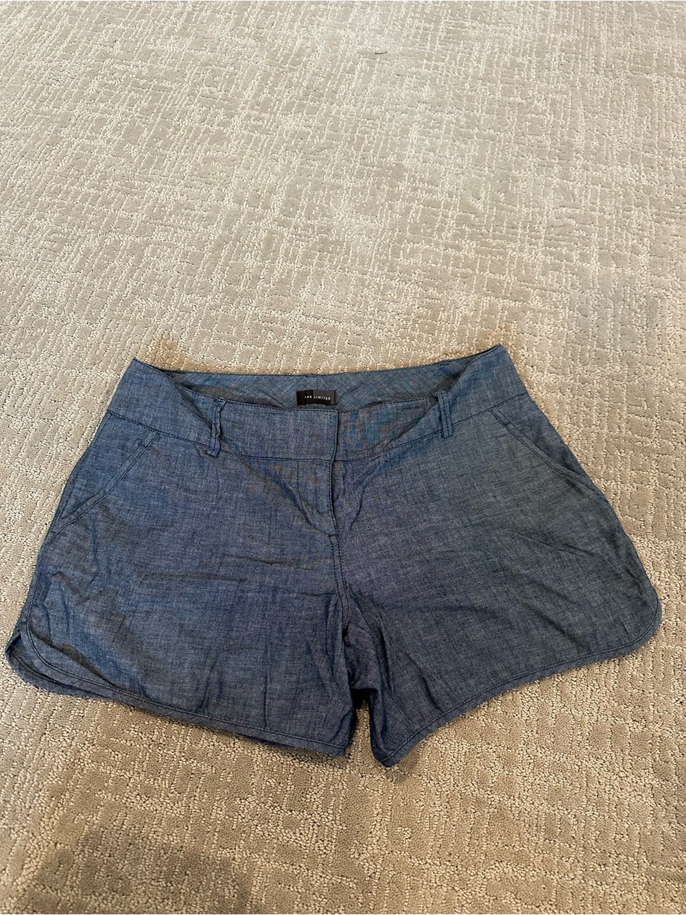 The Limited Chambray Bermuda Shorts - Blue